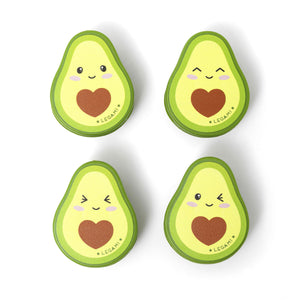 Legami - 4er-Set Taschenclips - Avocado