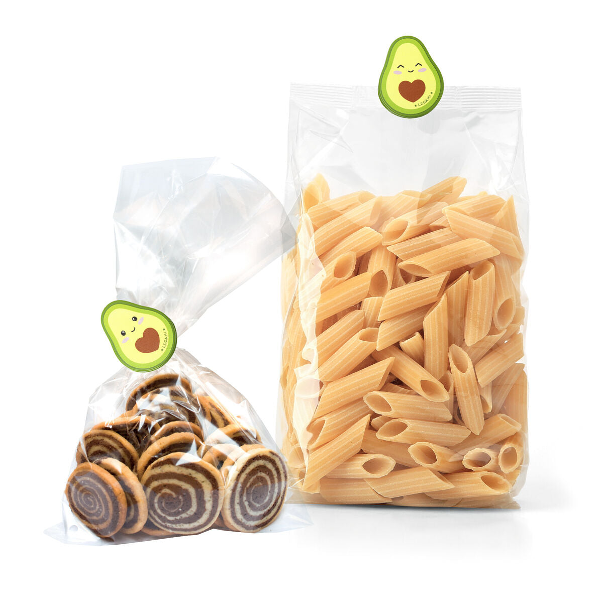 Legami - 4er-Set Taschenclips - Avocado