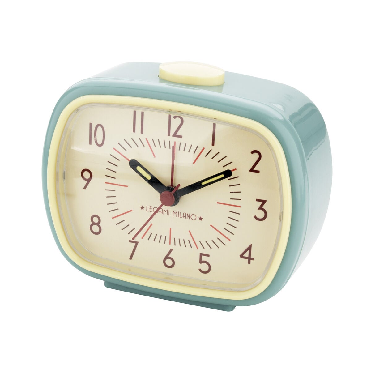 Legami - Vintage Inspired Alarm Clock - Aqua - Retro Alarm Clock