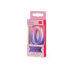 Legami - Pink Geburtstag Cake Candle - 0 - Alles Gute zum Geburtstag Candle
