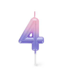 Legami - Pink Geburtstag Cake Candle - 4 - Alles Gute zum Geburtstag Candle