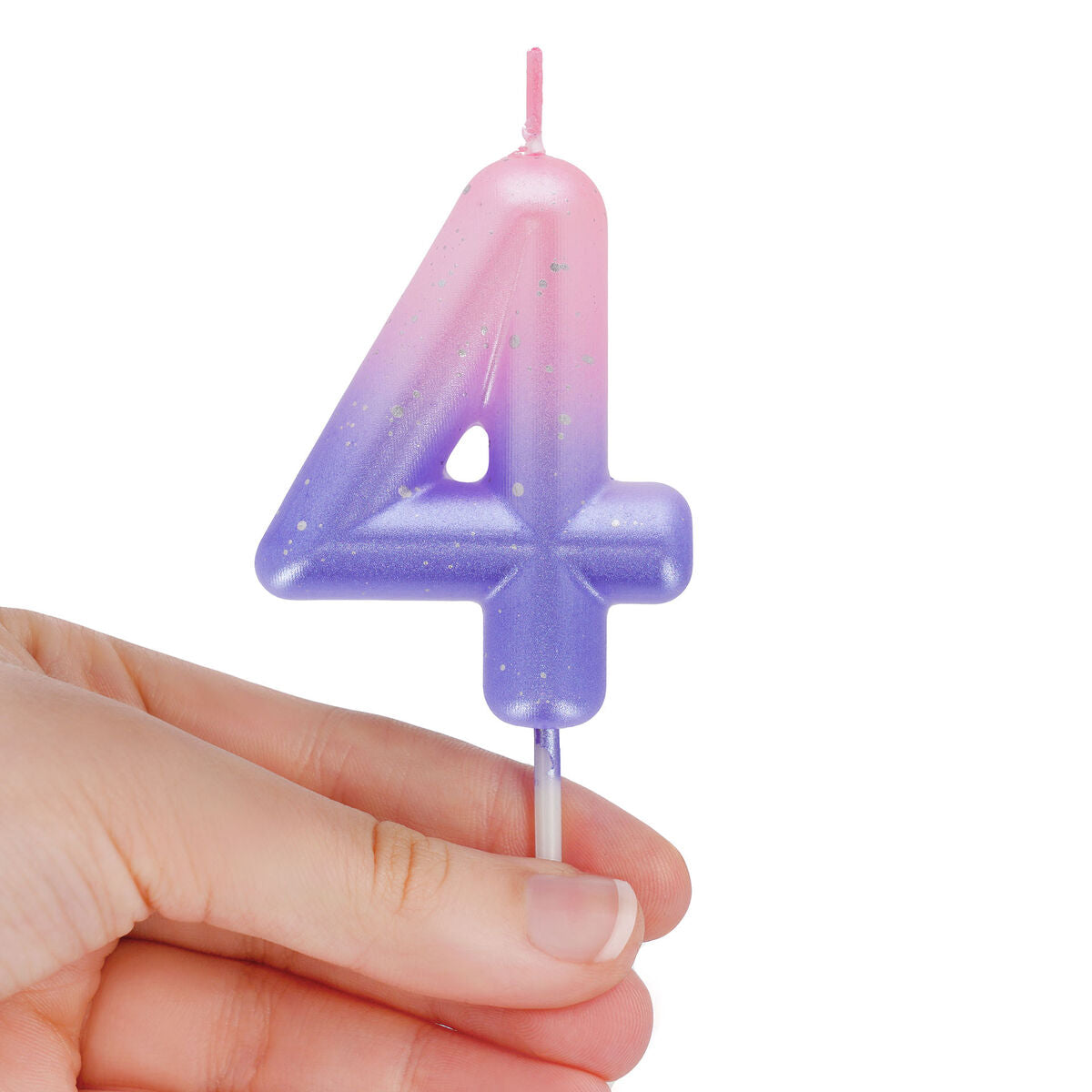 Legami - Pink Geburtstag Cake Candle - 4 - Alles Gute zum Geburtstag Candle