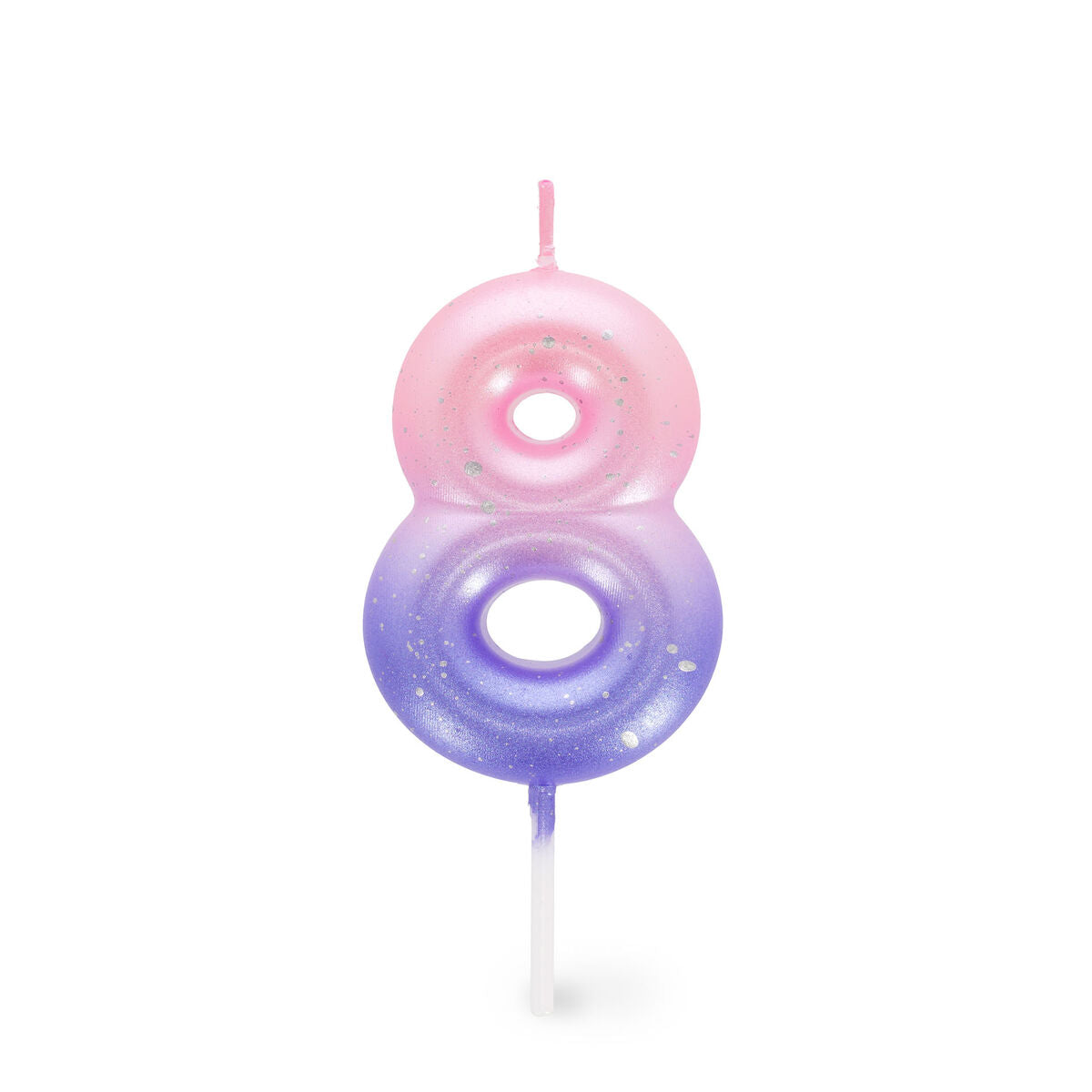 Legami - Pink Geburtstag Cake Candle - 8 - Alles Gute zum Geburtstag Candle