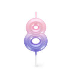 Legami - Pink Geburtstag Cake Candle - 8 - Alles Gute zum Geburtstag Candle