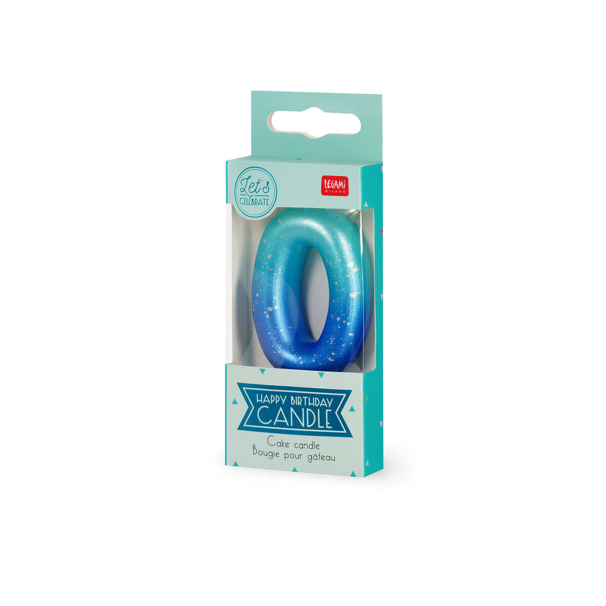 Legami - Blue Doğum Günü Cake Candle - 0 - Mutlu Doğum Günü Candle