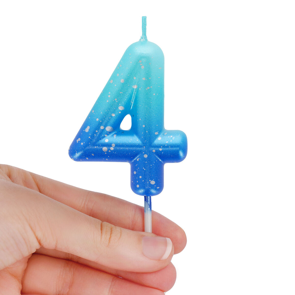 Legami - Blue Geburtstag Cake Candle - 4 - Alles Gute zum Geburtstag Candle