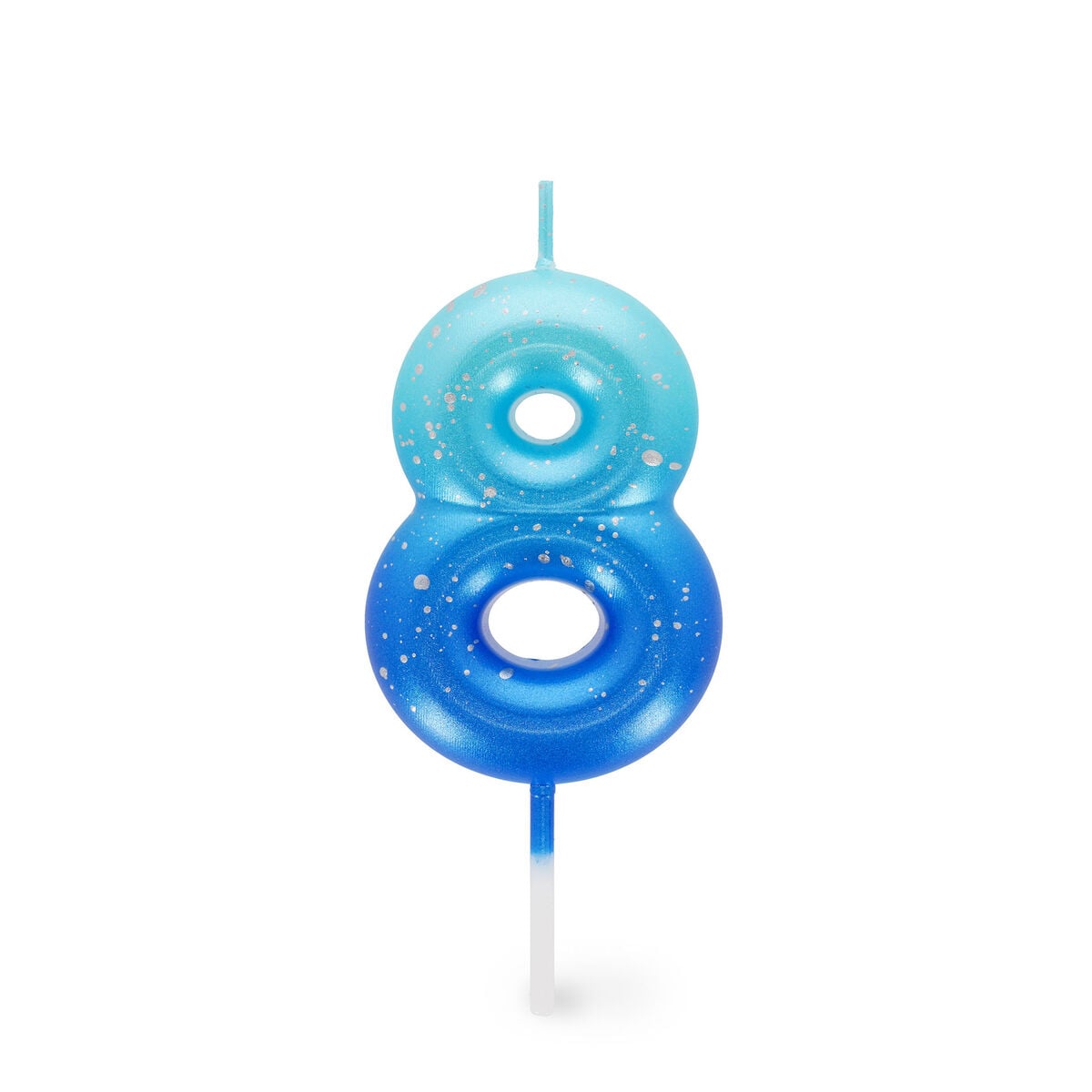 Legami - Blue Geburtstag Cake Candle - 8 - Alles Gute zum Geburtstag Candle