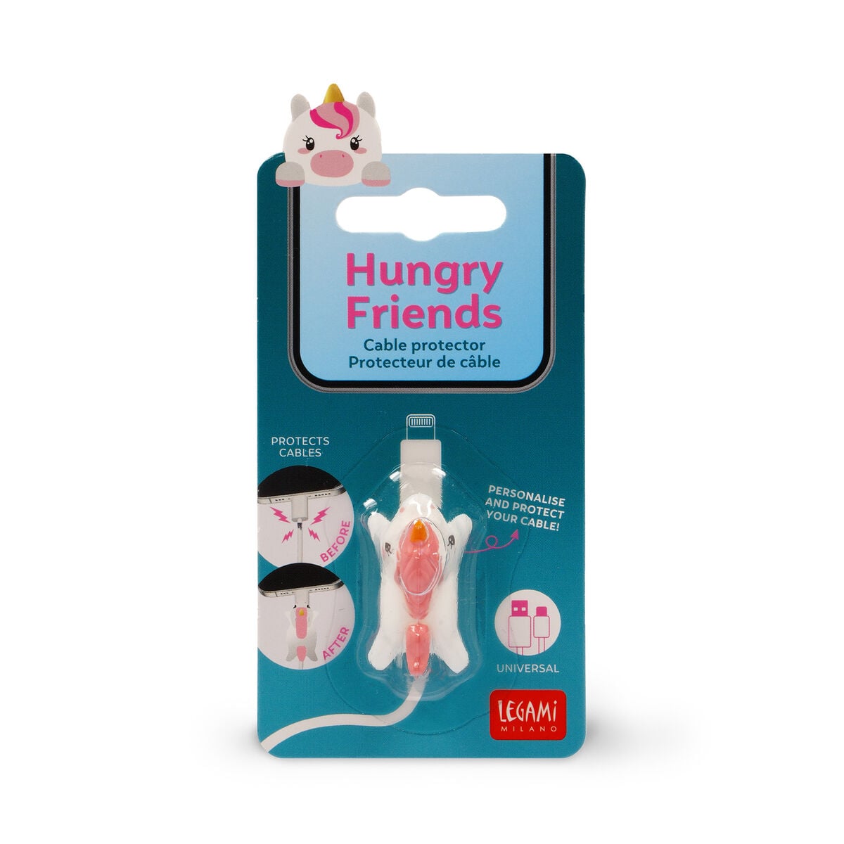 Legami - Einhorn Cable Protector - Hungry Freunde