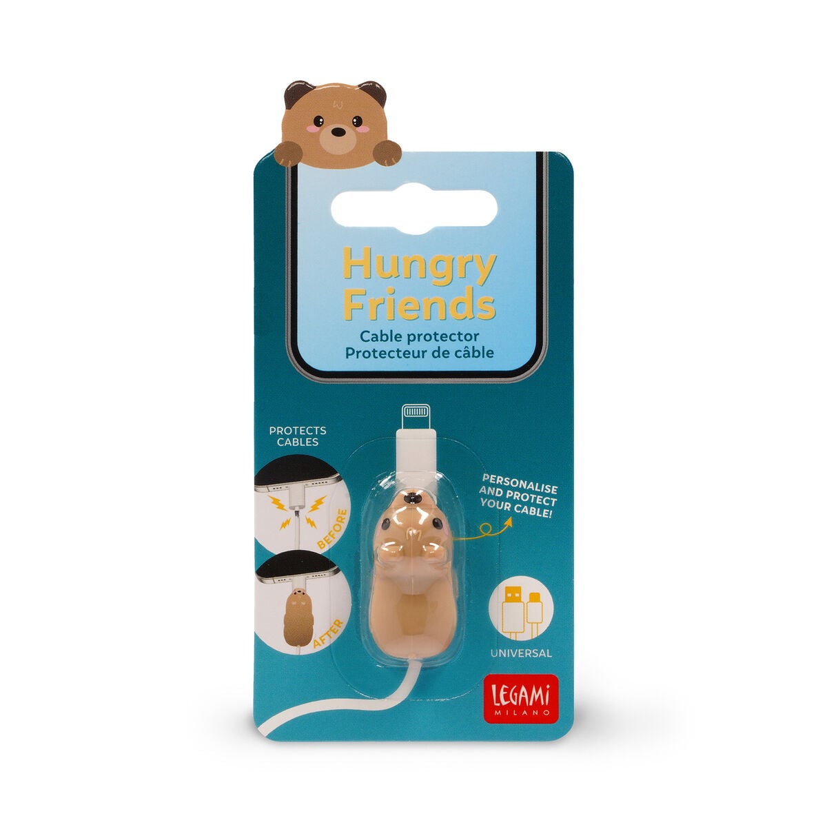 Legami - Bärchen Cable Protector - Hungry Freunde