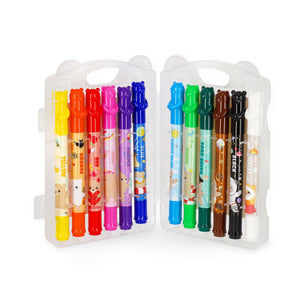 Legami - Seti 12 Twist-up Wax Crayons- Teddy Arkadaşlar