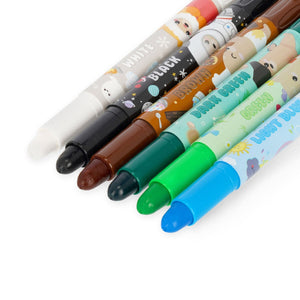 Legami - Seti 12 Twist-up Wax Crayons- Teddy Arkadaşlar