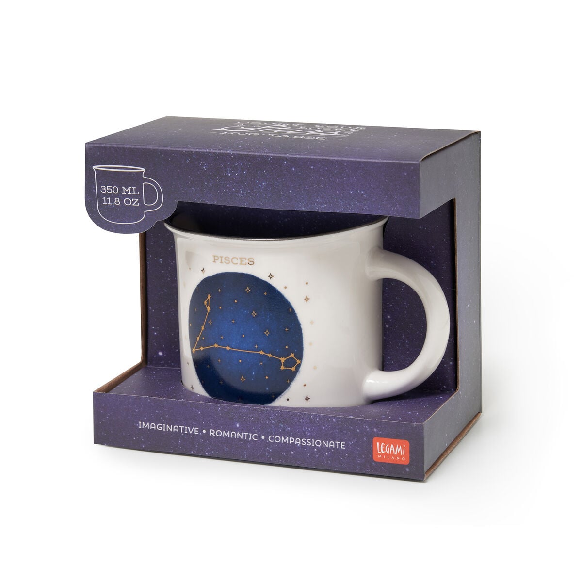 Legami - Porcelain Tasse - Pisces - Count Your Lucky Stars