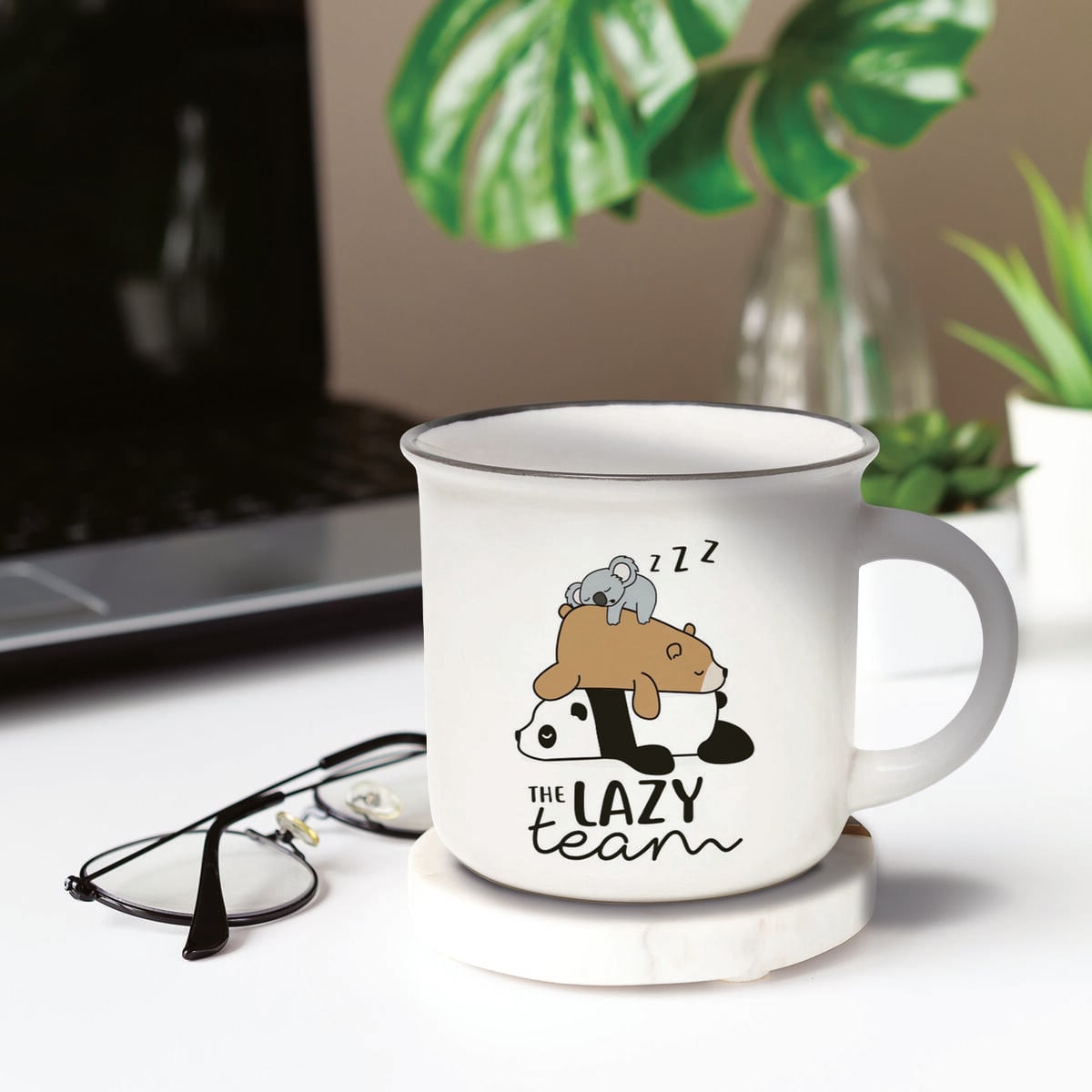 Legami - Porcelain Kupa - Lazy Team - Cup-Puccino