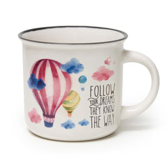 Legami - Porcelain Kupa - Hot Air Balloon - Cup-Puccino