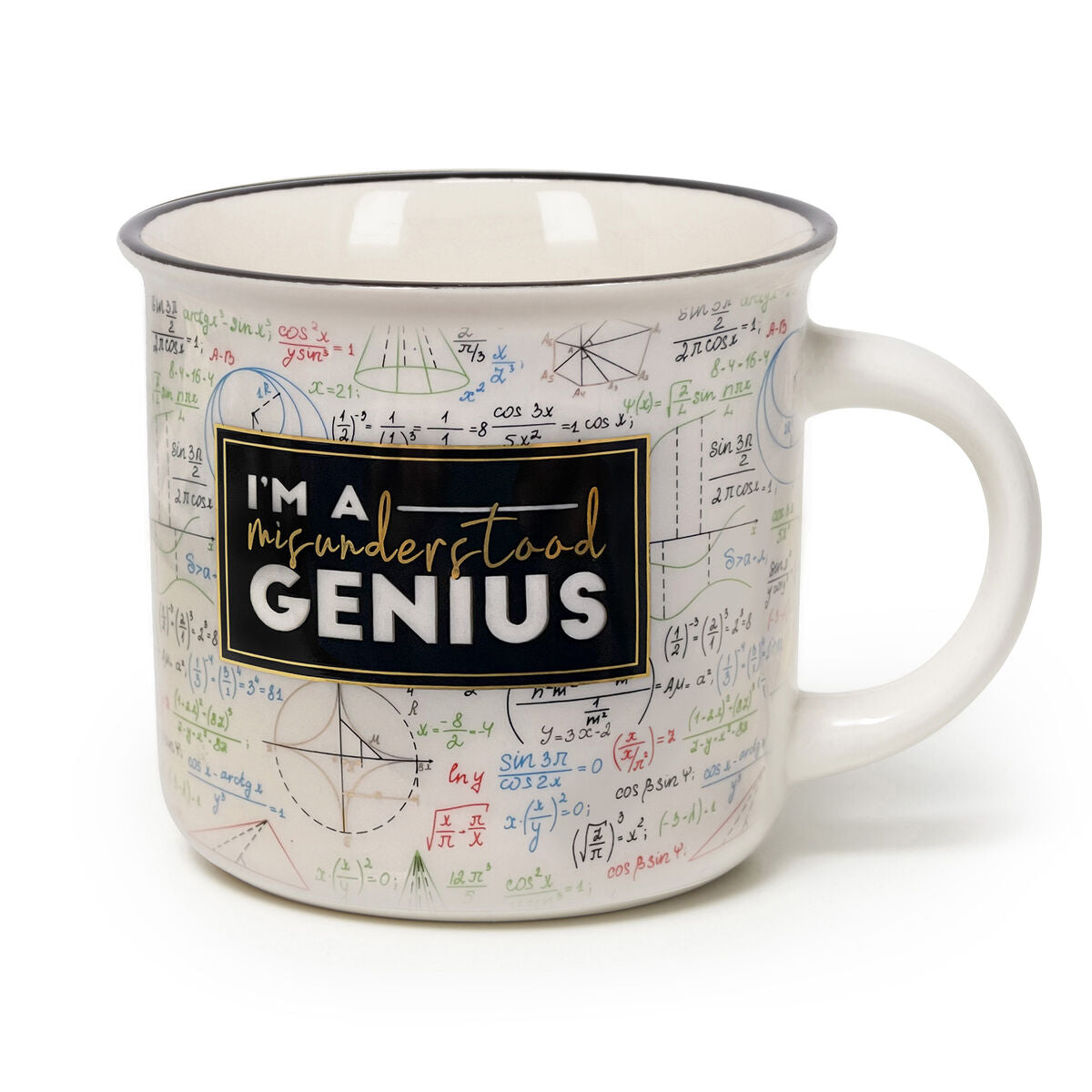 Legami - New Bone China Porcelain Kupa ile Genius-Themed Illustration. 350 ml capacity. ideal Gift Idea f