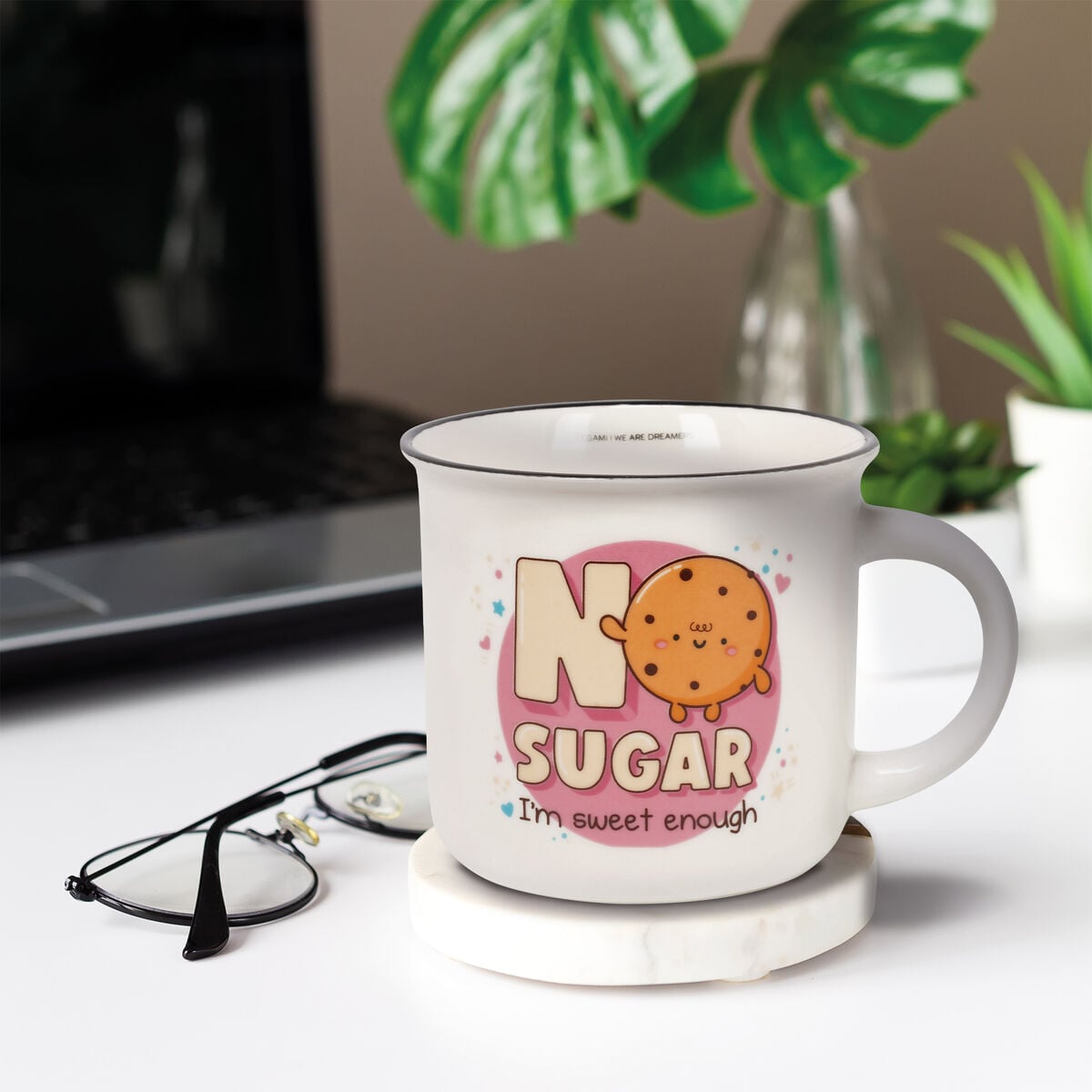 Legami - Porcelain Kupa - No Sugar - Cup-Puccino