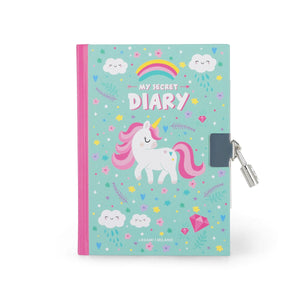 Legami - Secret Günlük ile Padlock ve Illustrated Hard Kılıf - Tek Boynuzlu At - My Secret Günlük