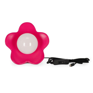 Legami - Mattrosa LED-Tischlampe - Flower Power