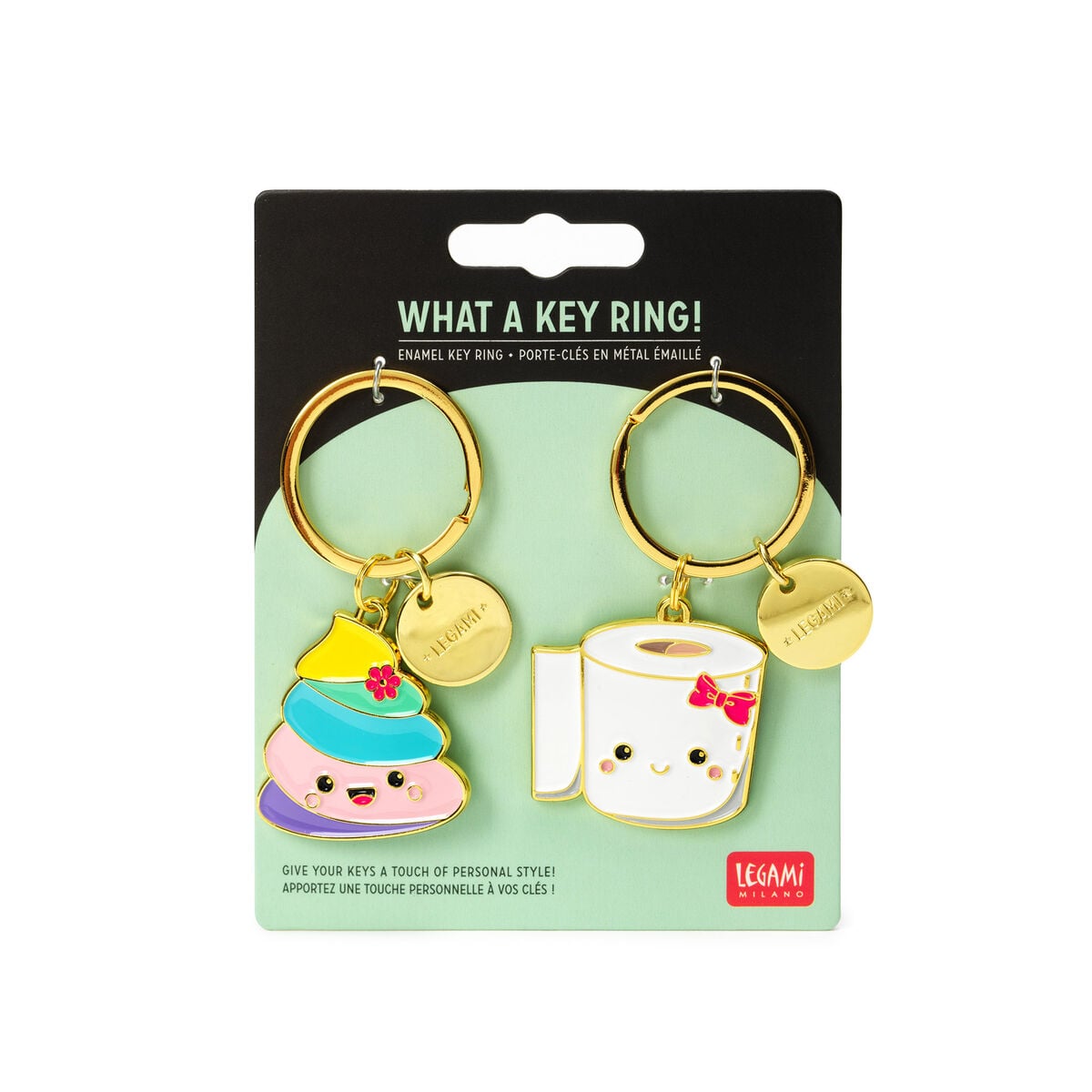Legami - Enamel Key Chain - Poo - What a Schlüsselanhänger!