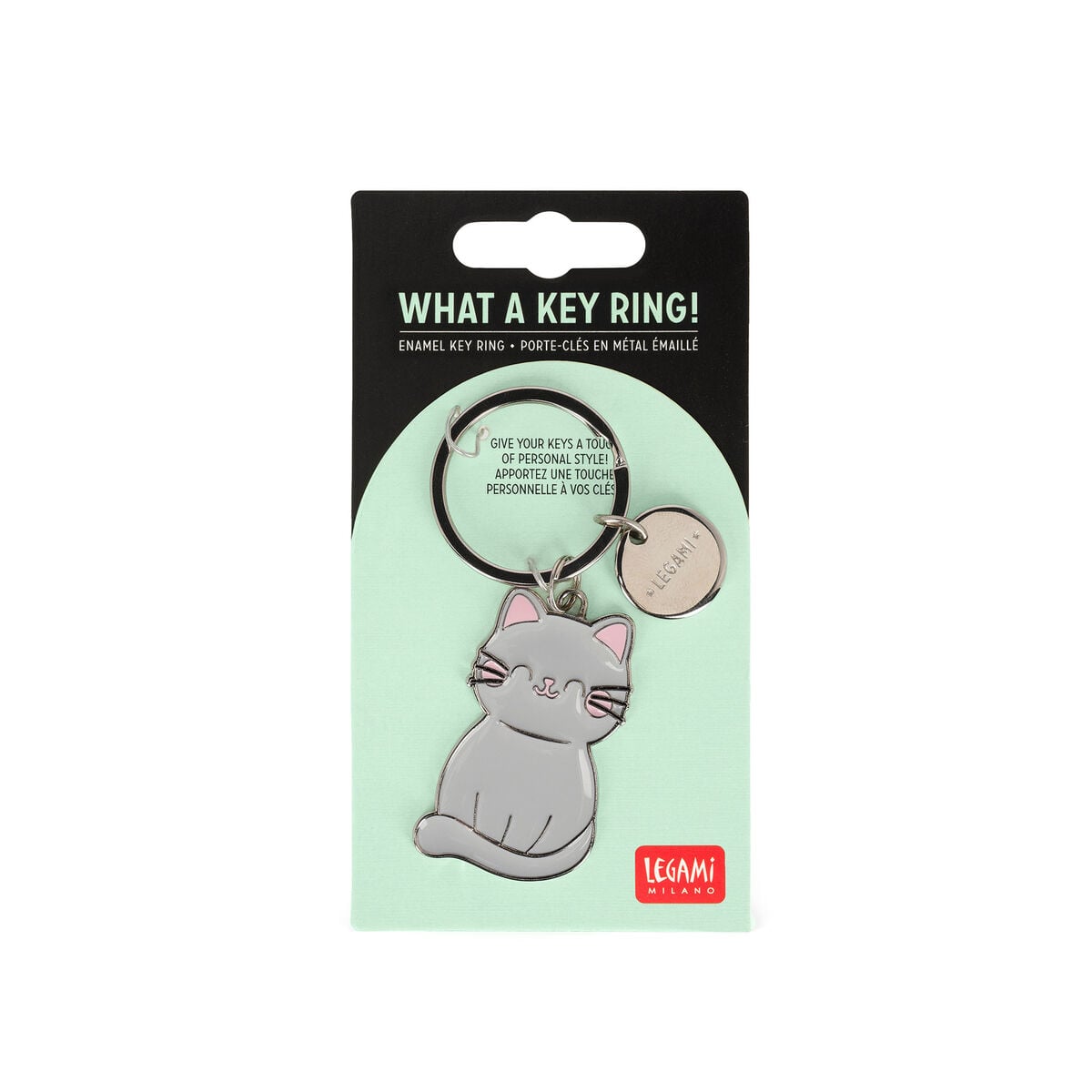 Legami - Enamel Key Chain - Kitty - What a Schlüsselanhänger!