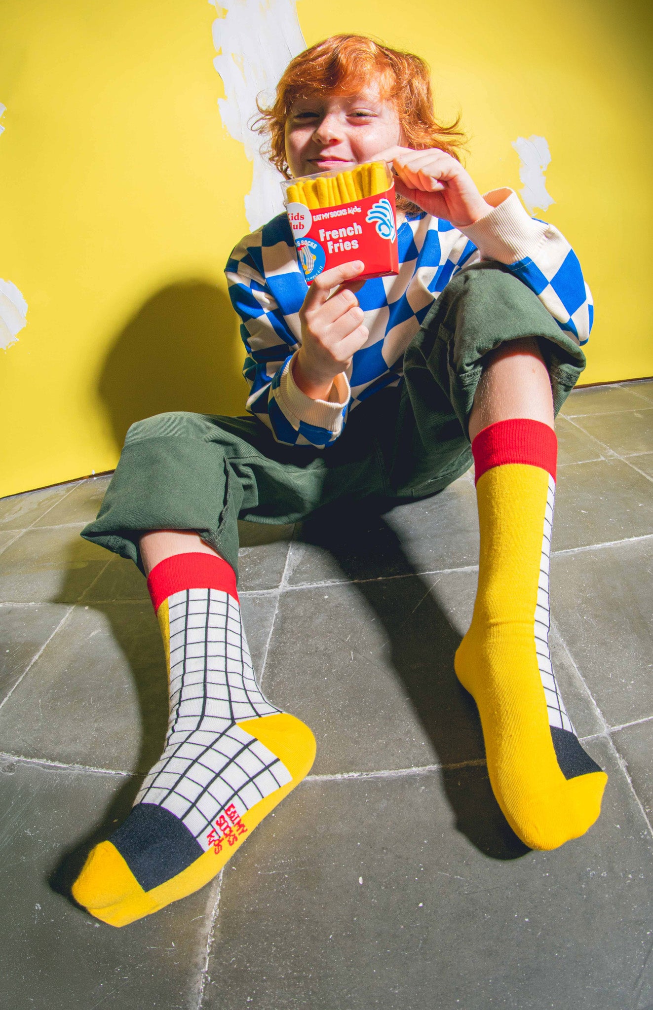 Eat My Socks - Çocuk Patetes Kızartması Çorap-Dinossi