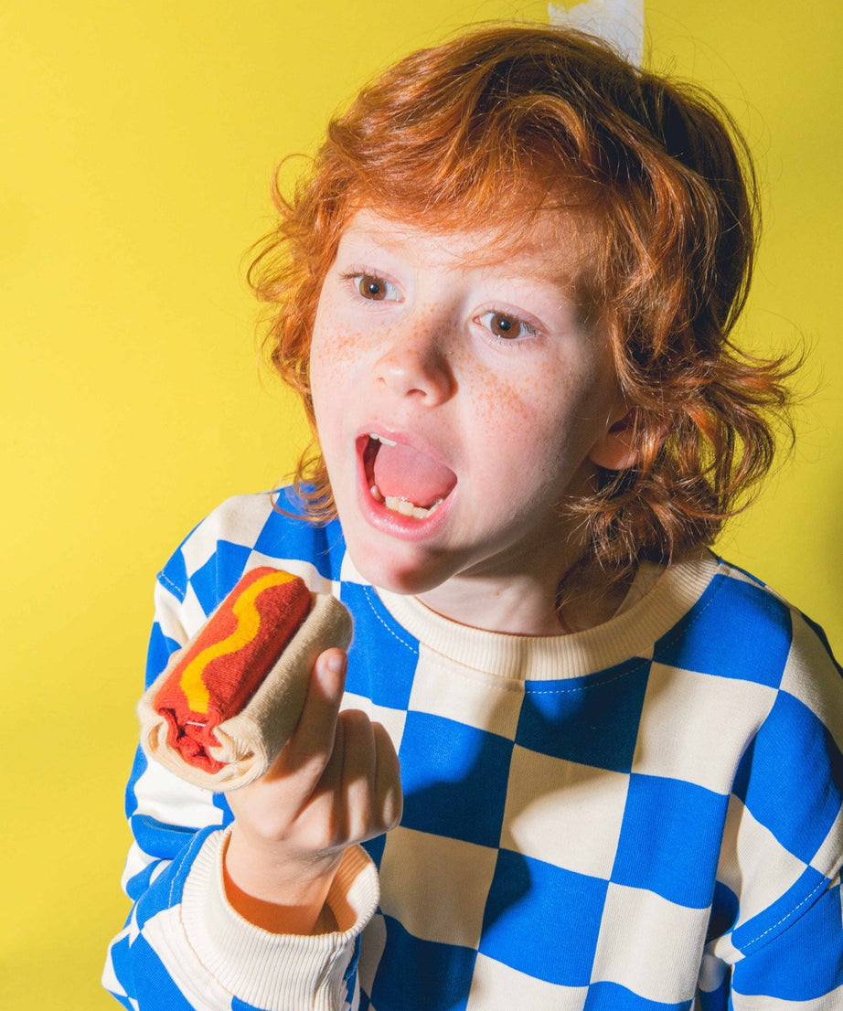 Eat My Socks - Çocuk Sosisli Sandviç Çorap-Dinossi