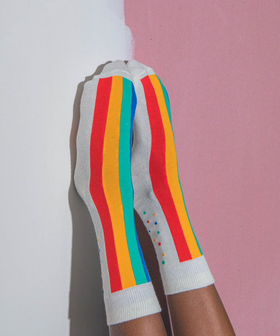 Eat My Socks - Çocuk Gökkuşağı Pastası Çorap-Dinossi