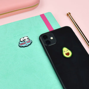 Legami - Seti 2 Panda + Avokado Metal Stickers - Cutie