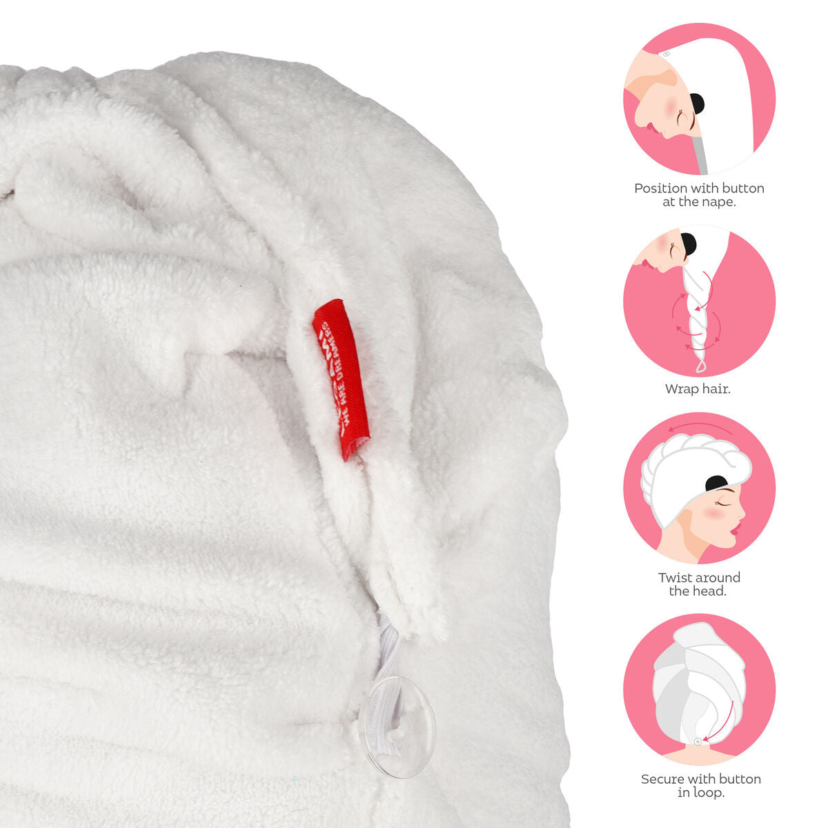 Legami - Panda Hair Turban Towel - Aşk My Hair
