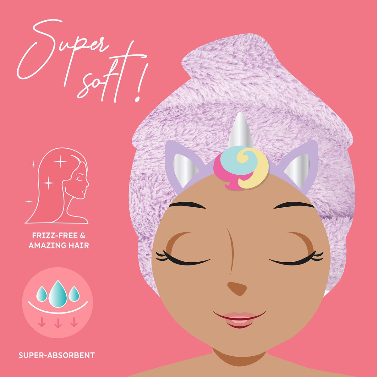 Legami - Einhorn Haar-Turban-Handtuch - Liebe My Hair