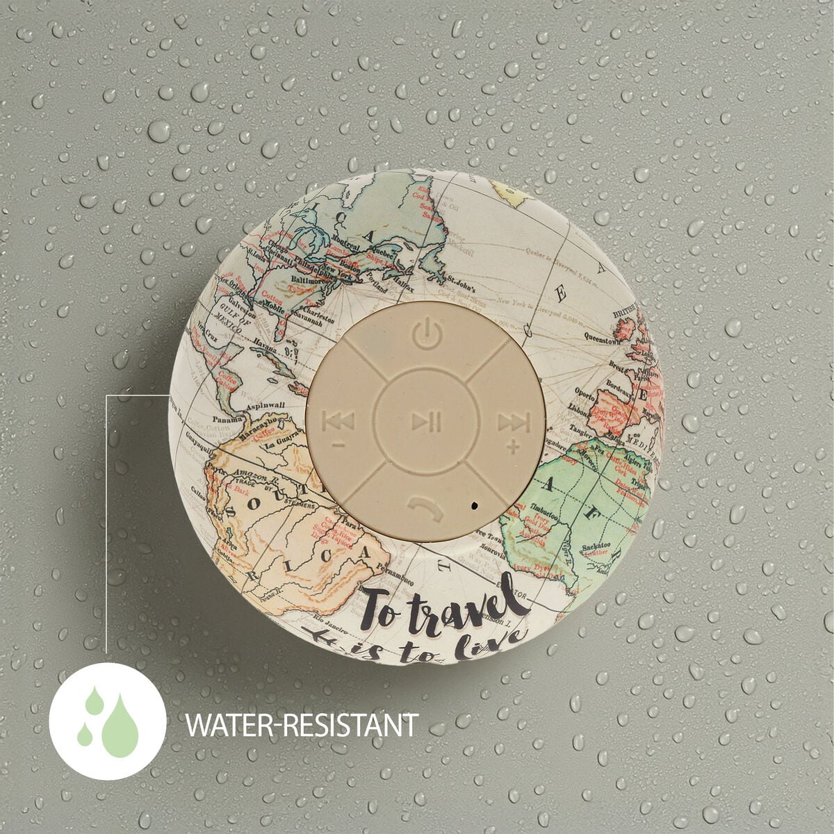 Legami - Seyahat Water-Resistant Bluetooth® Hands-Free Speaker - Singing In Shower