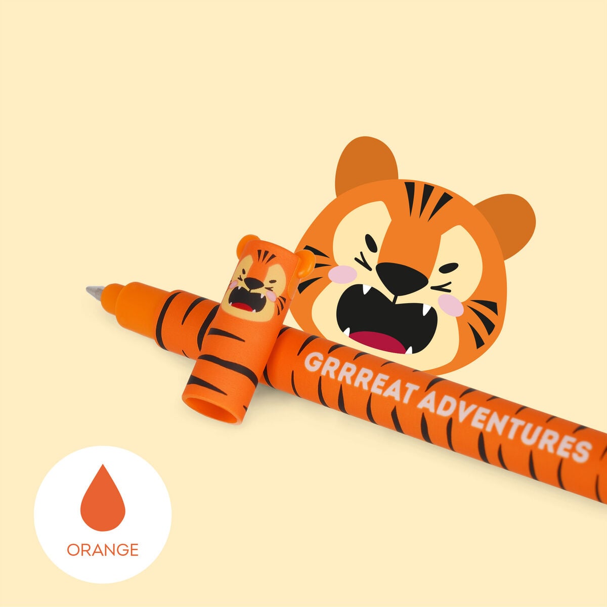 Legami - "Grrreat Adventure" Tiger Erasable Kalem