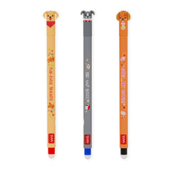 Legami - 3er-Set Erasable Pens - Fur-ever Freunde