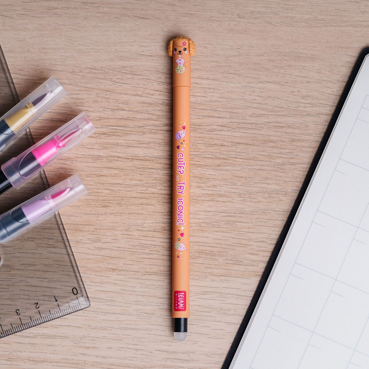 Legami - 3er-Set Erasable Pens - Fur-ever Freunde