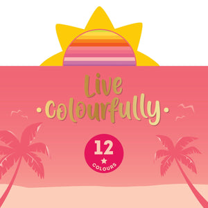 Legami - Seti 12 Colouring Pencils in Sunset Palette - Live Colourfully