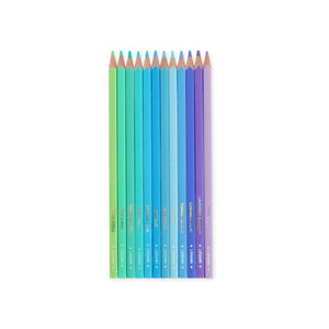 Legami - Seti 12 Colouring Pencils in Ocean Palette - Live Colourfully