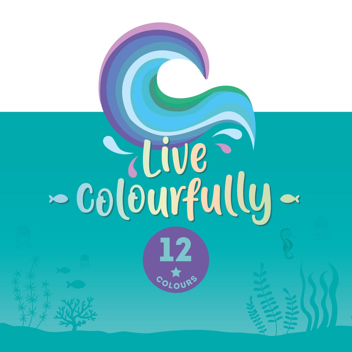 Legami - Seti 12 Colouring Pencils in Ocean Palette - Live Colourfully