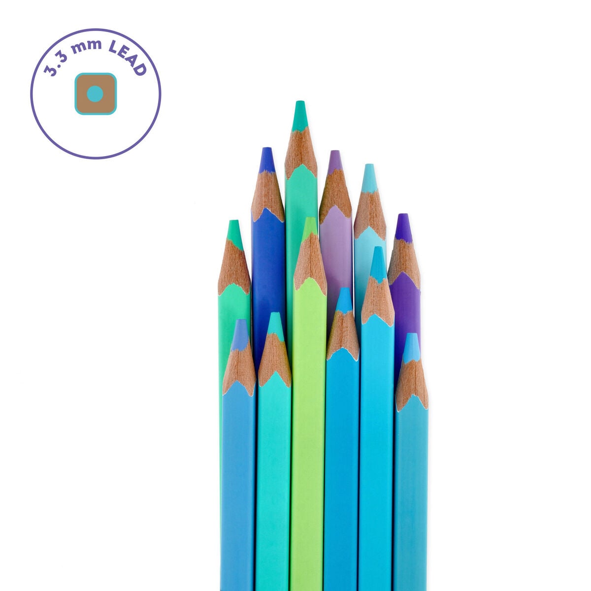 Legami - Seti 12 Colouring Pencils in Ocean Palette - Live Colourfully