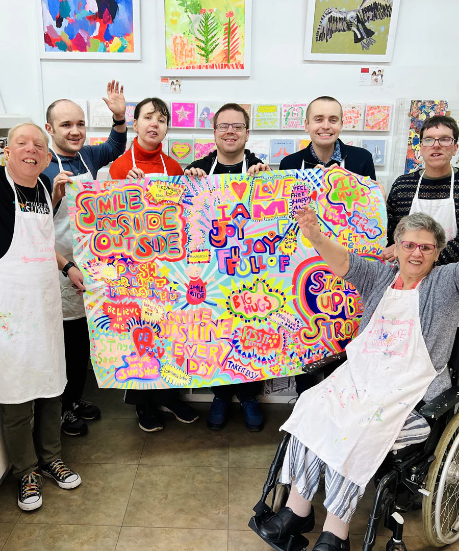 Portico Designs - Arthouse Unlimited Fröhliches A5 Hardcover-Tagebuch