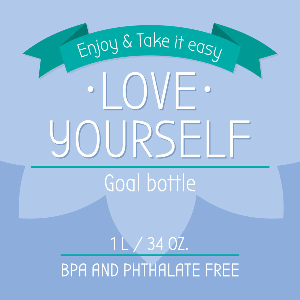 Legami - Goals Flasche - Sunrise Vibes - Liebe Yourself