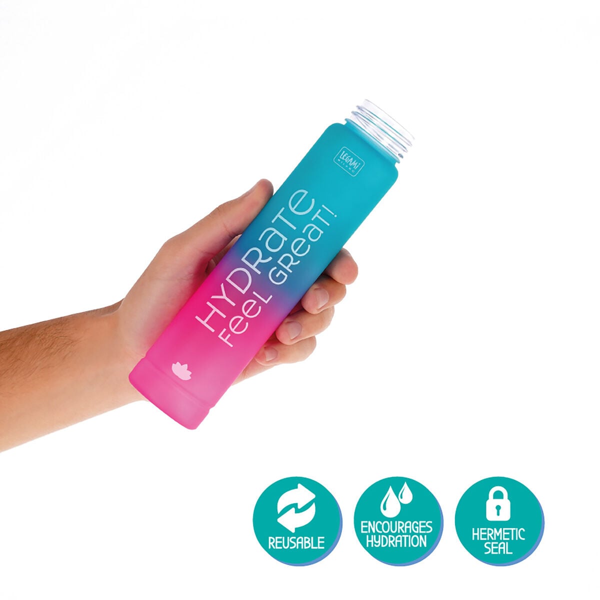 Legami - 280 ml Mini-Trinkflasche - Sunrise Vibes - Liebe dich selbst
