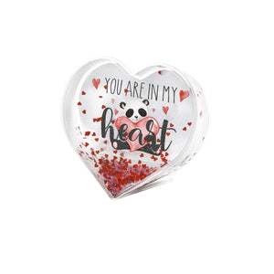 Legami - Glitzer-Fotorahmen - Rotes Herz
