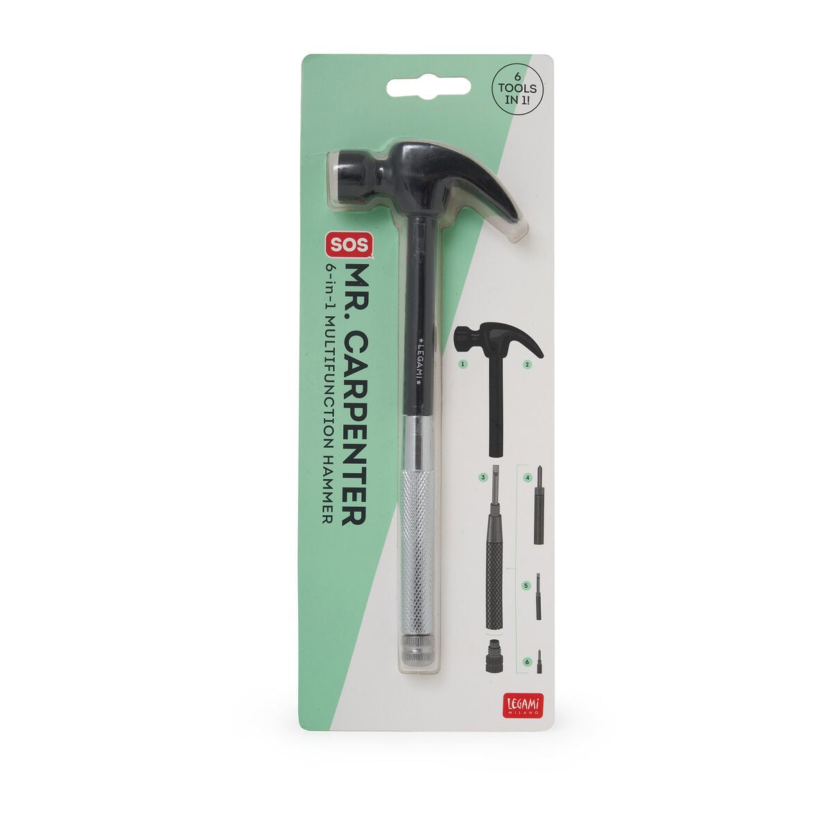 Legami - 6-in-1 Multifunction Hammer