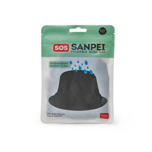 Legami - Schwarzer faltbarer Regenhut - SOS Sanpei