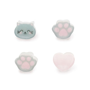 Legami - 4'lü Seti Kitty Mini Hair Clips - Clip me up!