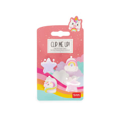Legami - 4'lü Seti Tek Boynuzlu At Mini Hair Clips - Clip me up!