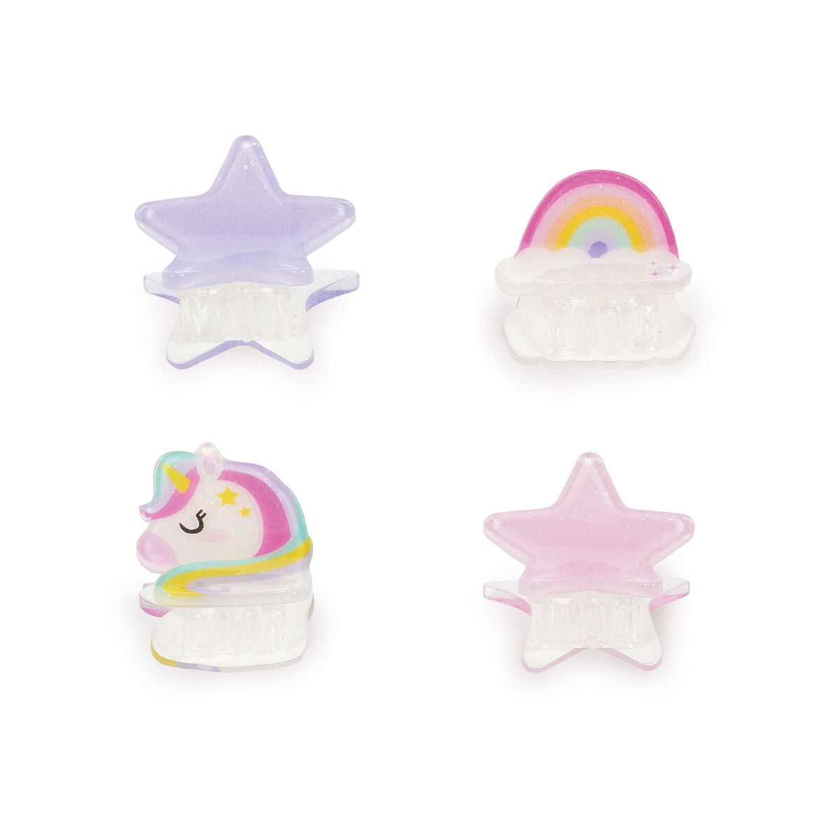 Legami - 4'lü Seti Tek Boynuzlu At Mini Hair Clips - Clip me up!