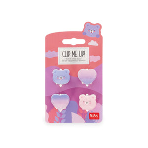 Legami - 4'lü Seti Teddy Mini Hair Clips - Clip me up!
