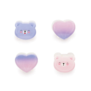 Legami - 4'lü Seti Teddy Mini Hair Clips - Clip me up!