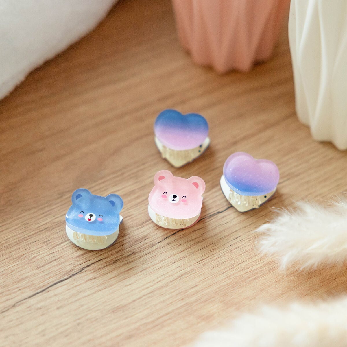 Legami - 4'lü Seti Teddy Mini Hair Clips - Clip me up!